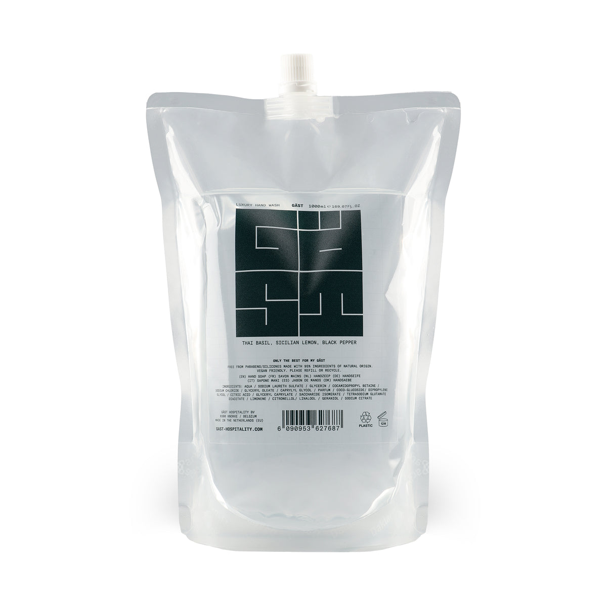 GÄST / HAND WASH / THAI BASIL / 1000ML (REFILL) In-house shop