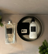 GÄST / GIFT / THAI BASIL 480ml (glass) + STONEWASHED PLATE + REFILL 500ml + TOWEL No.1 (6 pieces)