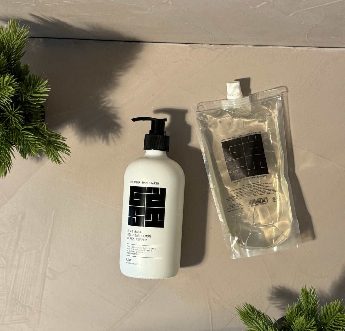 GÄST / GIFT / THAI BASIL 480ml (glass) + REFILL 500ml