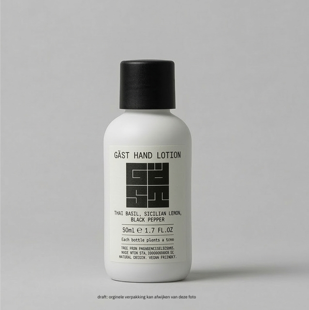 GÄST / HAND LOTION / THAI BASIL / 50ML (ON THE RUN, PET) **PRÉ ORDER - JUNE'26**