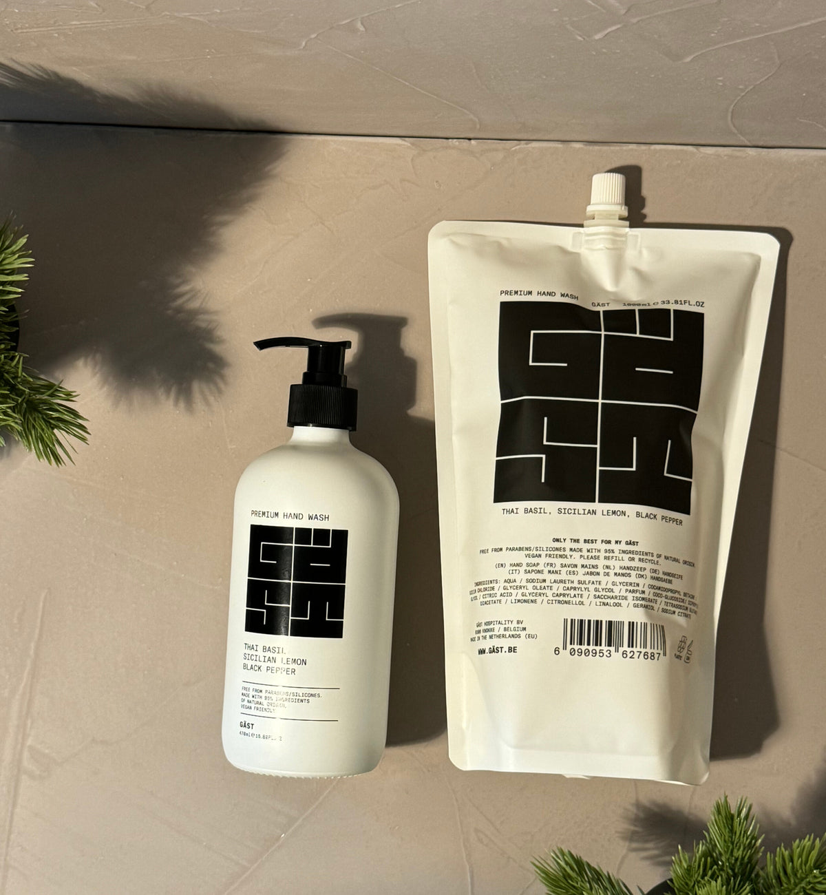 GÄST / GIFT / THAI BASIL 480ml (glass) + REFILL 1000ml